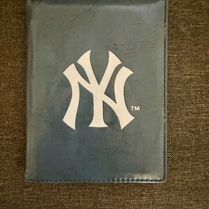 New York Yankees Blue Leather Passport Holder